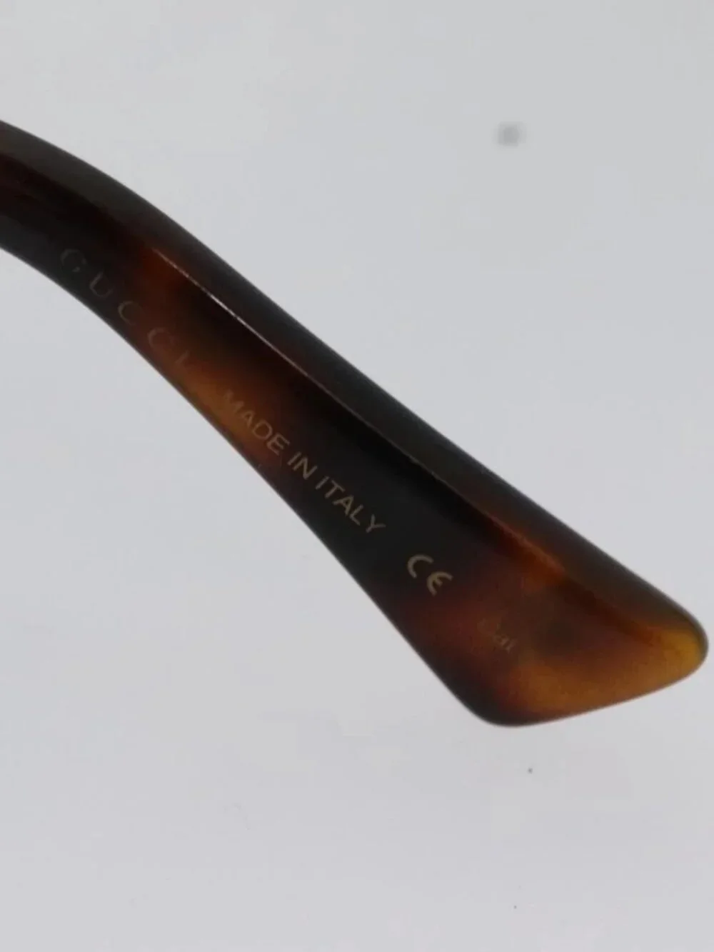 GUCCI Sunglasses plastic Brown Auth am7450